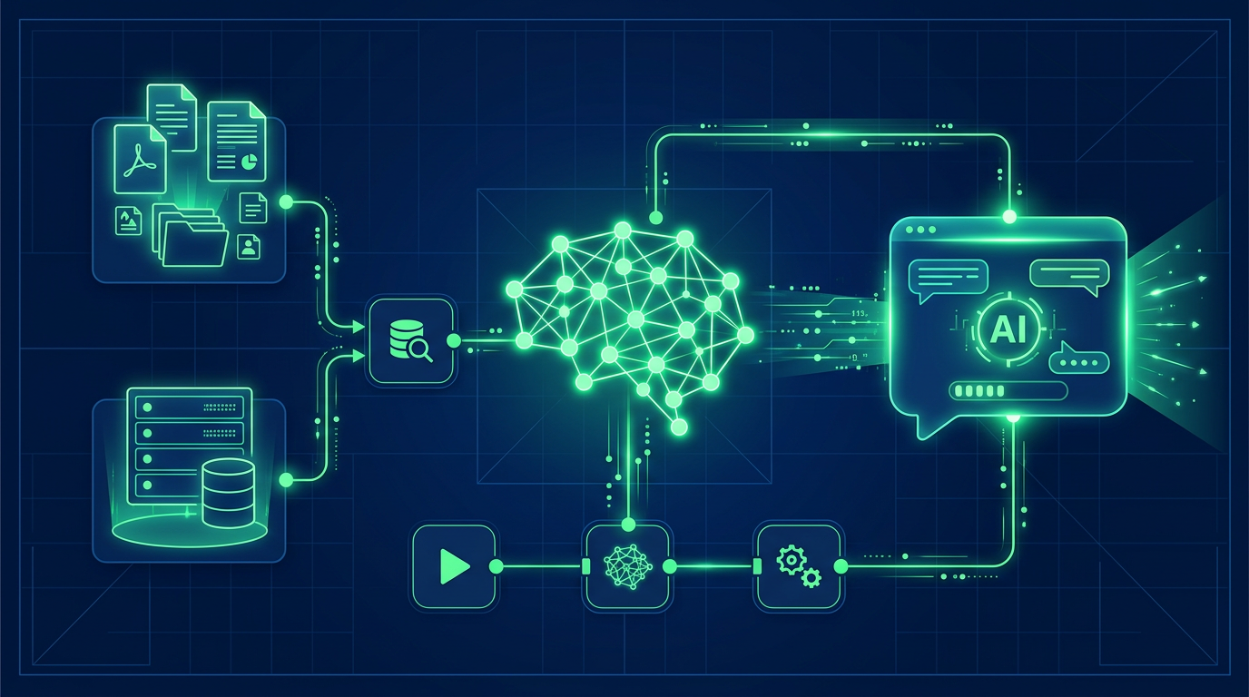 AI chatbot RAG system with LangChain and n8n automation